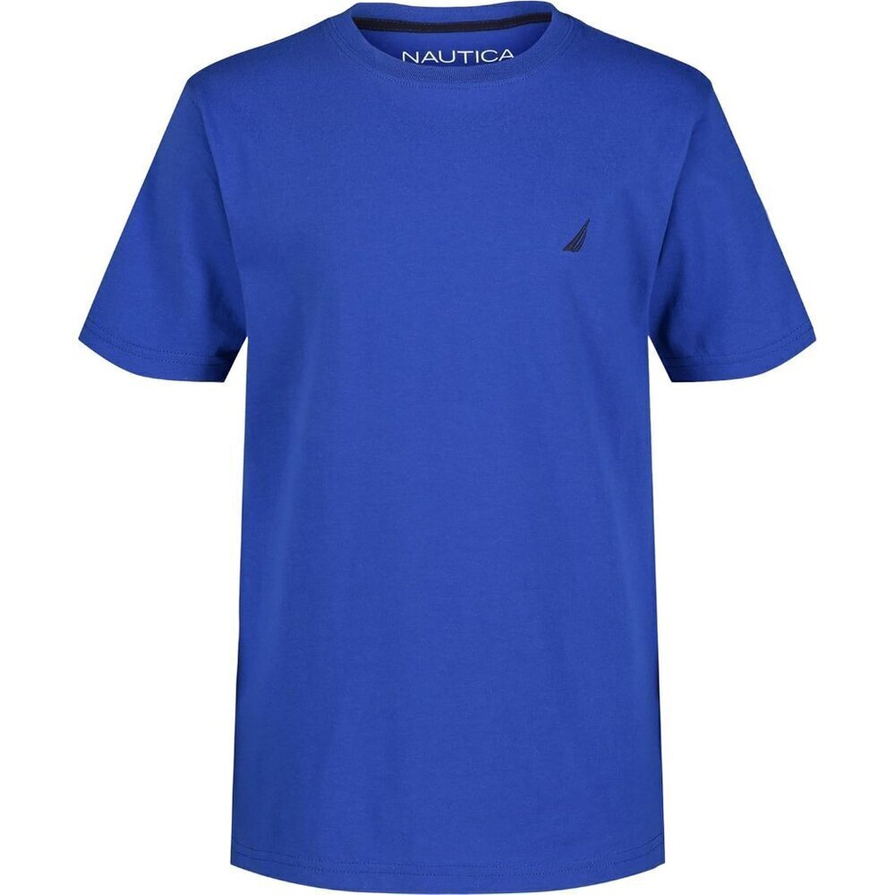 Boys Short Sleeve Solid Crew Neck T-Shirt, Soft, Comfortable, Relaxed Fit